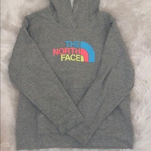 grey north face hoodie